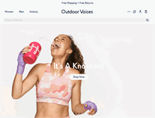 Tablet Screenshot of outdoorvoices.com